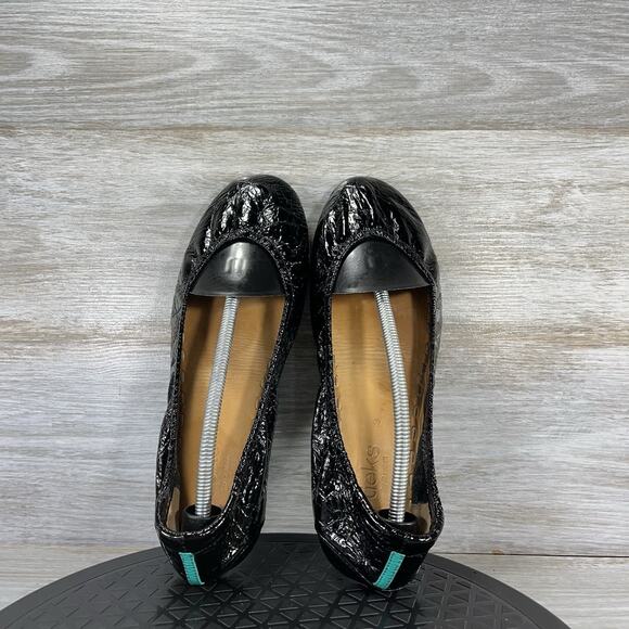 Tieks By Gavrieli Women’s Obsidian Black Patent Leather Ballet Flats Size 9 - Picture 6 of 8